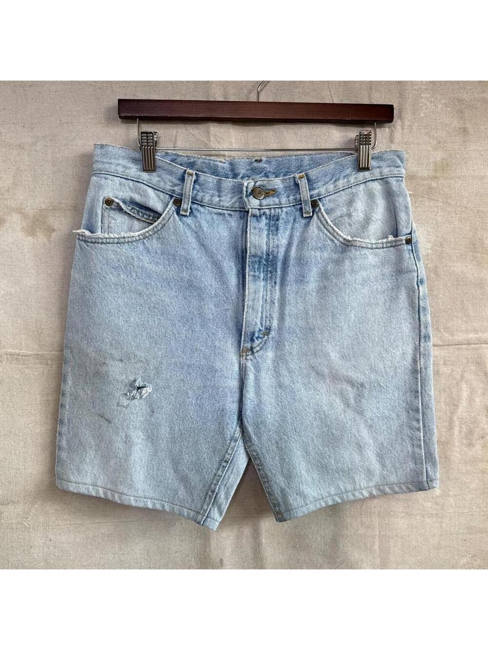 Vintage 90 LEE Riders Light Wash Denim Shorts Size 31